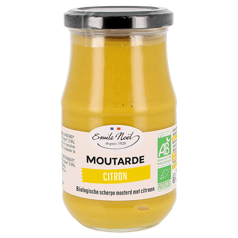 émile Noël -- EOL Moutarde forte au citron bio - 200 g