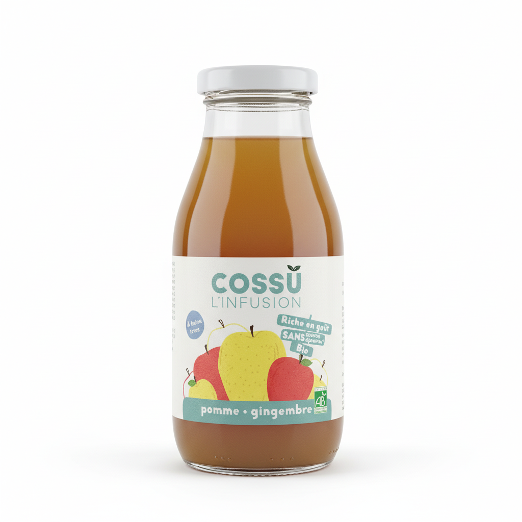 COSSU -- Bouillon pomme gingembre  25cl