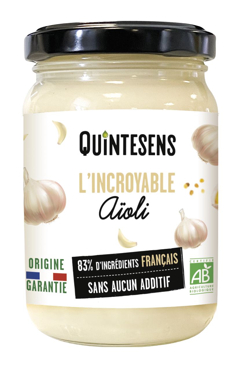 Quintesens -- L’incroyable aïoli bio - 180 g