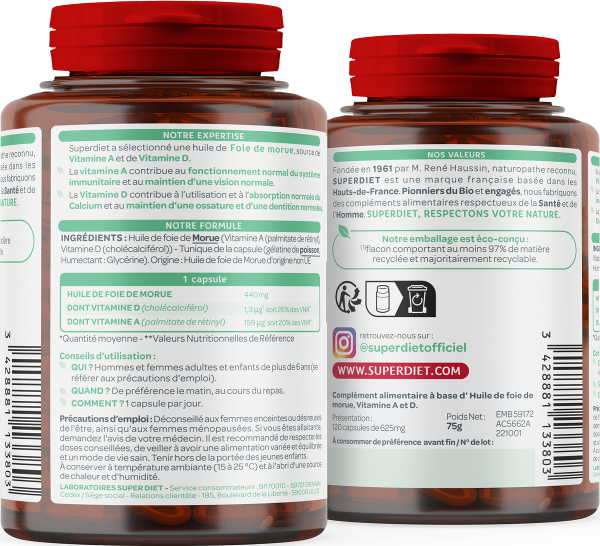Huile de foie de morue (source de vitamine a et vitamine d) - 2