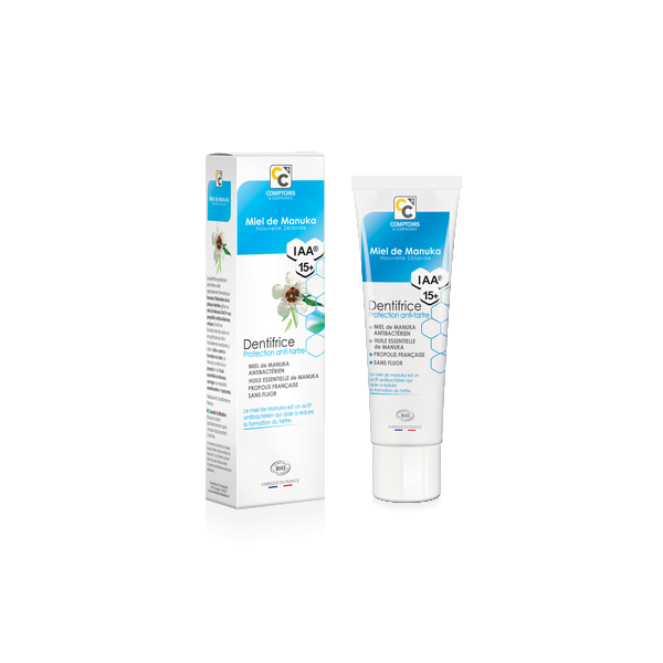 Comptoirs & Compagnies -- Dentifrice anti-tartre au miel de manuka iaa15+ - 75 ml