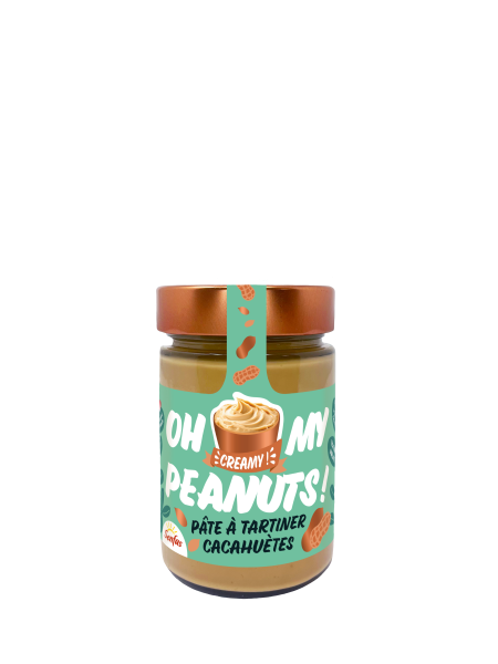 Pâte à tartiner cacahuètes crunchy bio (oh my peanuts!) - 1