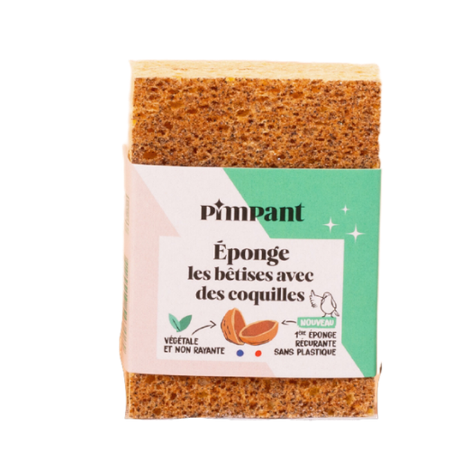 Pimpant -- Eponge grattante 100% recyclable - Lot de 2