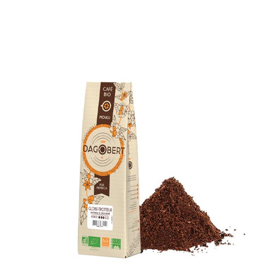 Les Cafés Dagobert -- Mélange globe-trotteur 100% arabica, bio et équitable - moulu/filtre - 250 g